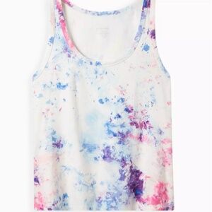 Torrid Foxy Scoop Neck Racerback Tank, Tie Dye, Size 4/4X